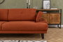 Atelier Del Sofa Sofá-cama 3 Plazas Mustang Naranja Estilo Industrial Hotelero